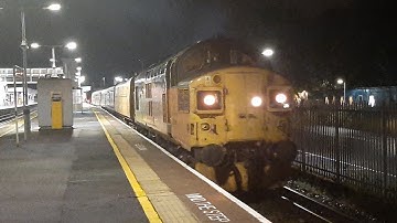 Colas 37099 departs from Orpington TnT DBSO 9701 with a Network Rail Test Train 19/8/20