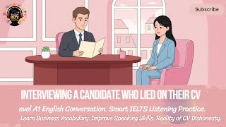 Level A1Interviewing A Candidate Who Lied On Their Cv-Conversationsmart Ielts Listening Practice