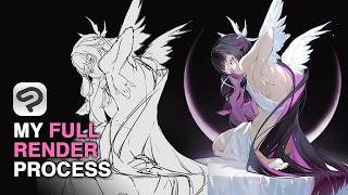 My New Drawing Methodfull Anime Illustration Process In Clip Studio Paint Speedpaint