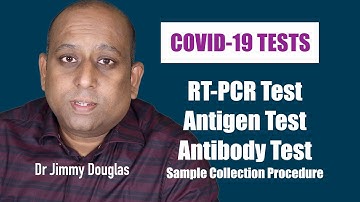 What are the Different Types of Tests for Covid-19 | RT-PCR | Rapid Antigen test | Antibody Test