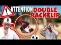 Attention   double backflip cest dangereux  progression double backflip  even salime