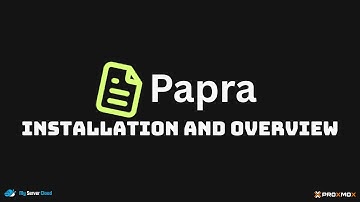 Installatie en korte bespreking van Papra Documents-opslag