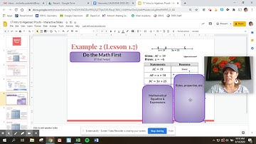 1 7 Intro to Algebraic Proofs & Interactive Slides