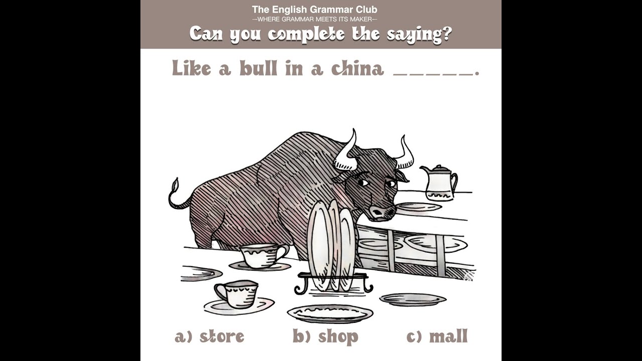 To be like a bull in a china shop. - YouTube