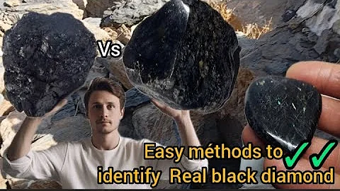 Easy méthods to identify black diamond carbonado