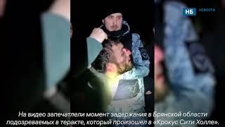 Кадры задержания в Брянской области подозреваемых в московском теракте