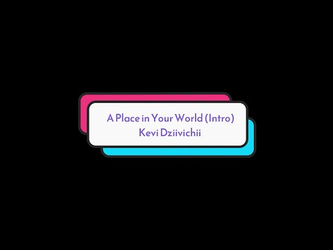 A Place in Your World intro Solo - Flying Colors