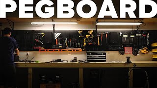 Building a pegboard wall in my garage