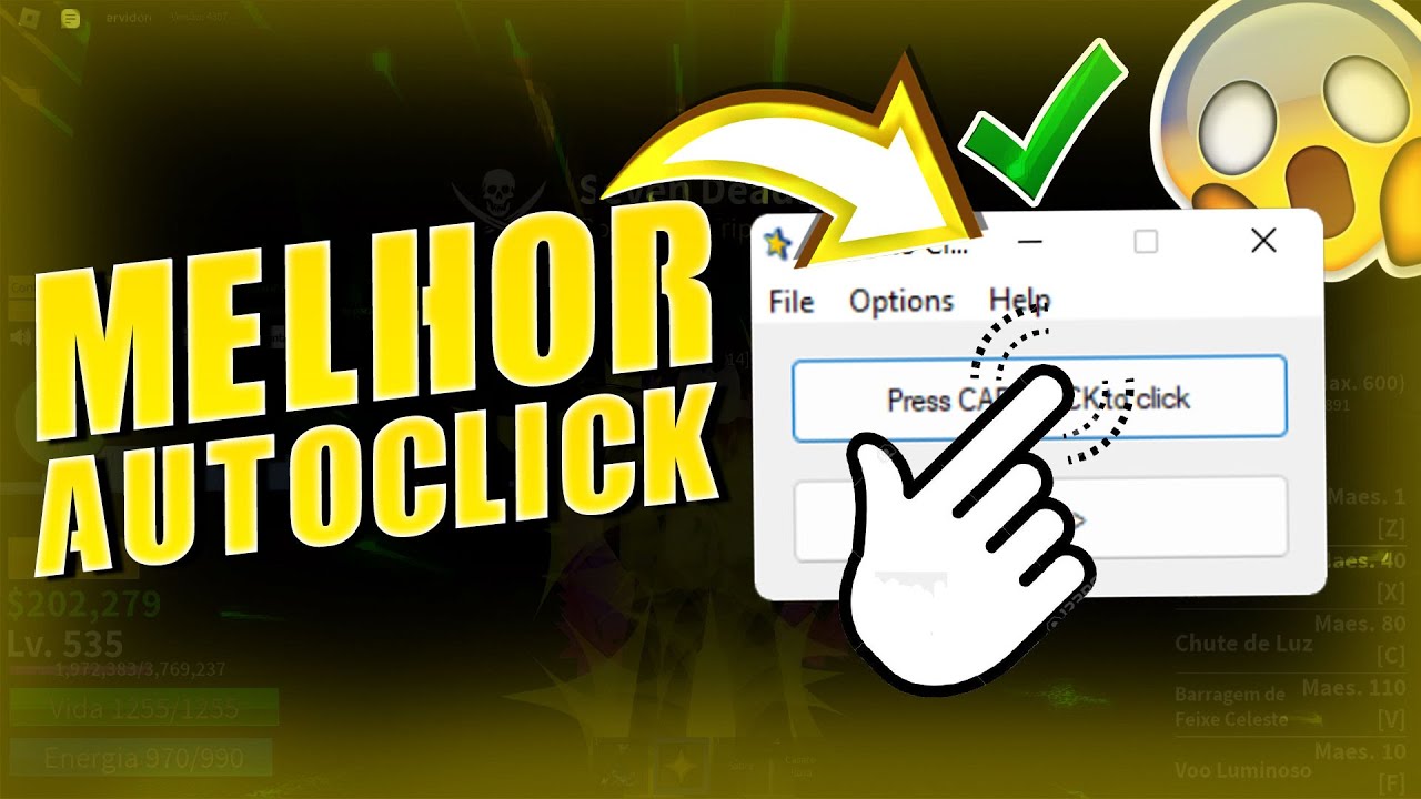 Como jogar com Auto Clicker SEM TOMAR BAN no Blox Fruits! - Roblox 