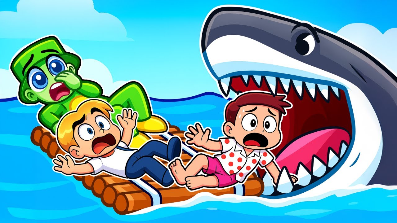 Coincé sur un radeau avec KEVIN et DUCOBU...