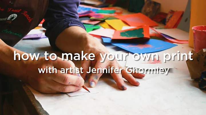 How to make your own print with Jennifer Ghormley