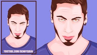 Man Vector Portrait Illustrator #SpeedArt