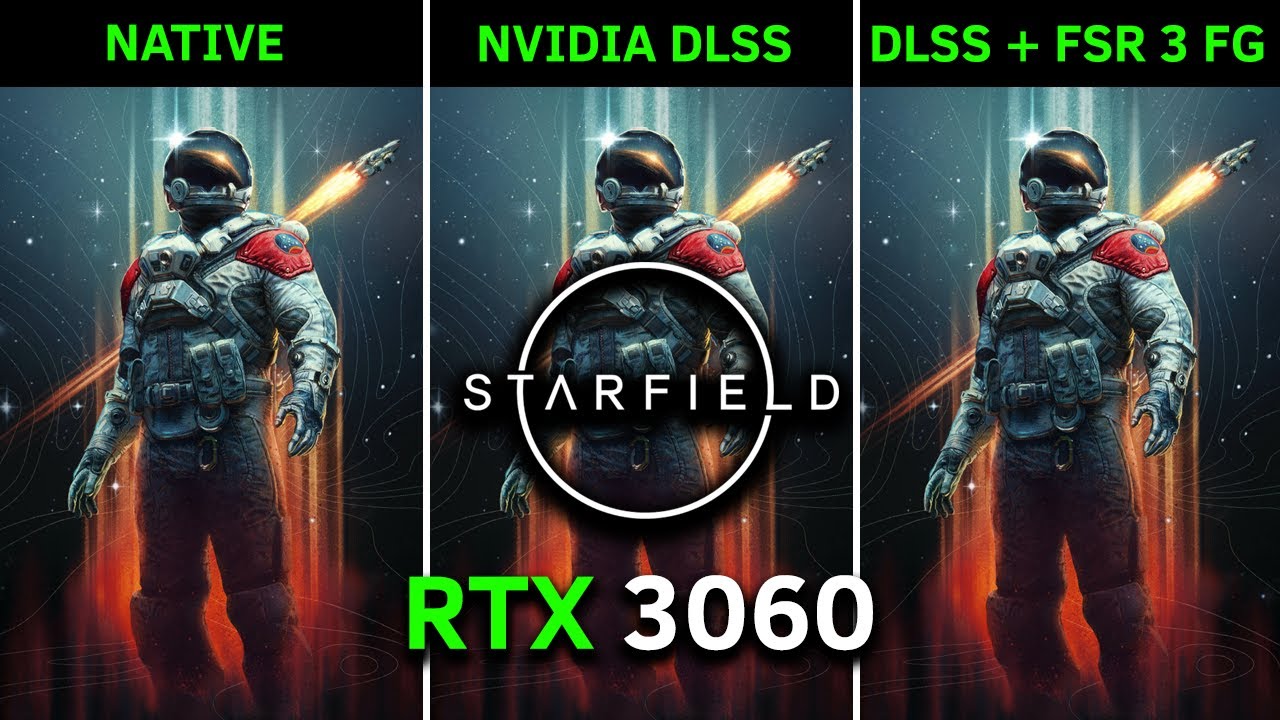 Starfield: FSR 3 Frame Generation Mod + DLSS - RTX 3060 - YouTube