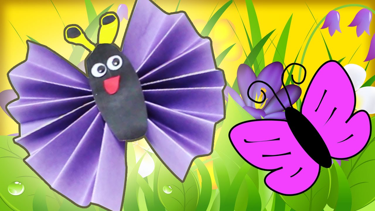 How to make a Construction Paper Butterfly | DIY Easy Home ...