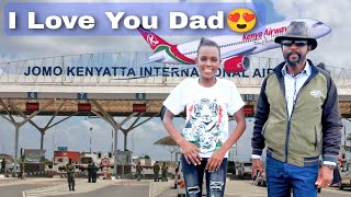 DEM WA FACEBOOK ||  “DAD I LOVE YOU” as she Suprise her Dad with His first-ever flight. Nrb to Eldy