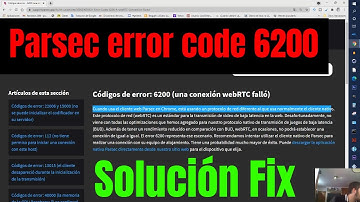 Parsec error 6200 A webRTC Connection Failed Solucion Fix Tutorial