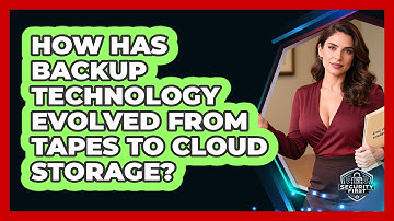 How Has Backup Technology Evolved From Tapes To Cloud Storage? - SecurityFirstCorp.com
