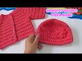 Gorro Tejido para bebe Paso a paso  Crea El conjunto perfecto para tu Bebe!!