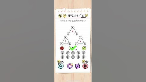 Brain Test Level 278 NEW What is the question mark Answer