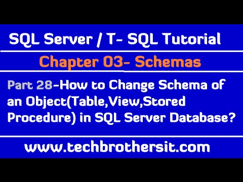 Video: Come cambio lo schema in SQL Server?