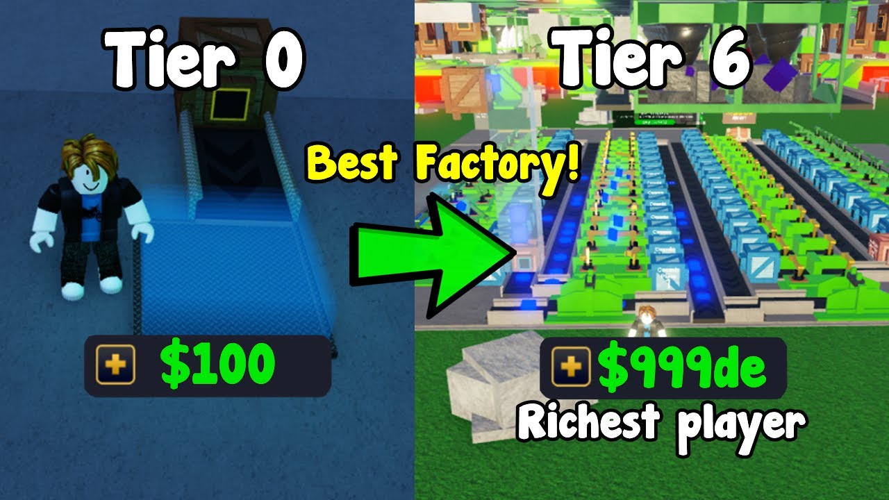 I Built The Best Tier 6 Factory In Factory Simulator Roblox Richest 