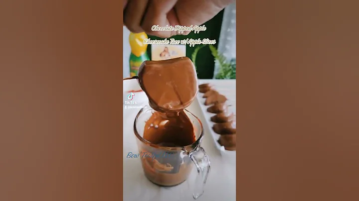 Chocolate Dipped Apple Cheesecake Taco w/Apple Slices by Bow'Tealful