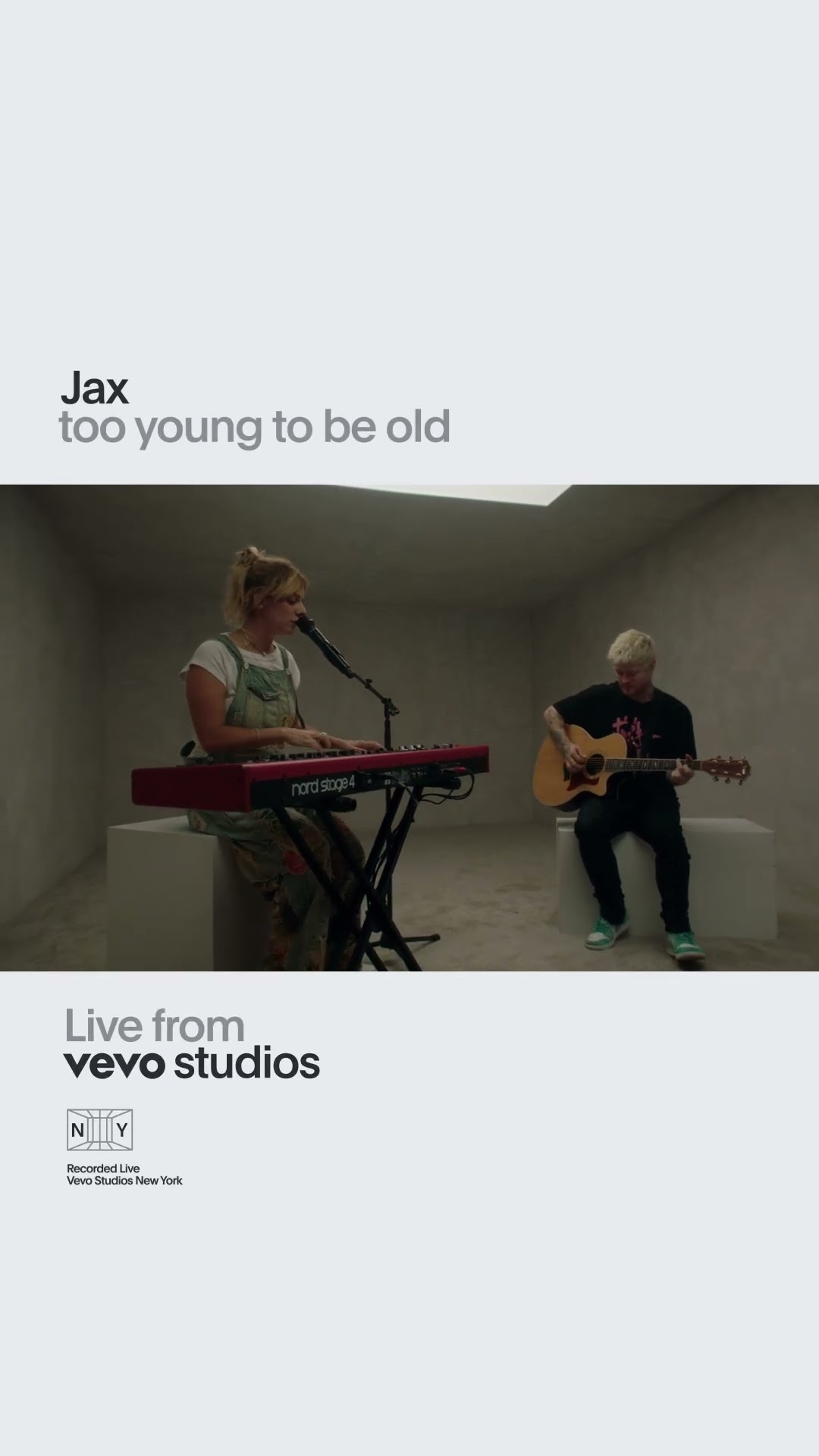 @jaxwritessongs - too young to be old | Live From Vevo Studios