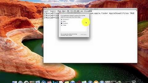 How to Show ALL Hidden Files on Mavericks OSX 10.9