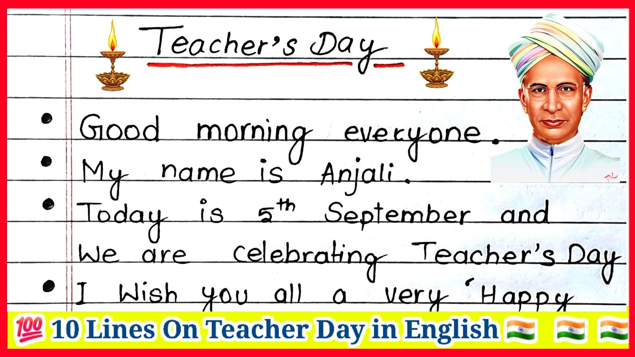 10 lines on Teachers Day in English | Essay on Teachers Day | Teachers ...