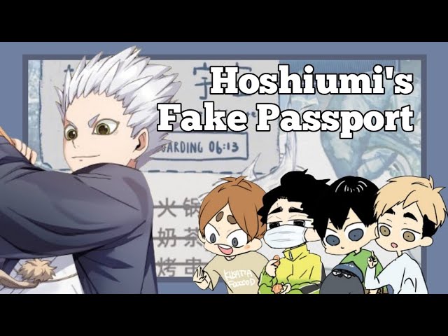 hoshiumi's fake passport || haikyuu texts
