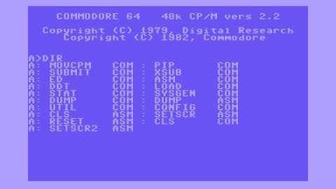 C64 CP/M Cartridge fun...