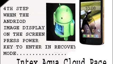 Intex Aqua Cloud Pace factory reset(reset your pattern unlock)....