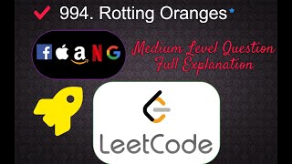 994. Rotting Oranges | Medium Level Interview Question Full Explanation in Python
