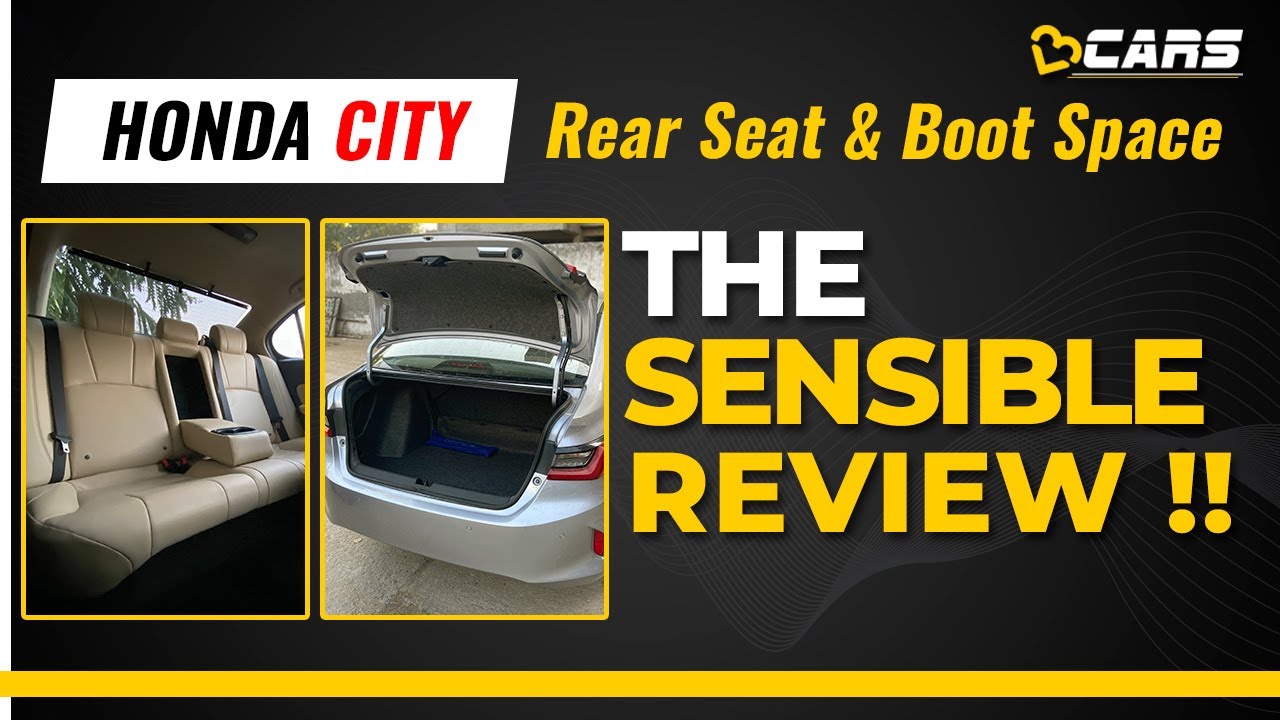 Honda City | Rear Seat & Boot Space Review | Can 3 People Sit In The Rear? | The Sensible Review