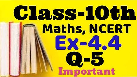 Class 10 Ex 4.4 Q5 maths Ncert chapter 4,Factorisation method,Quadratic Equation  ,VKS Maths x,