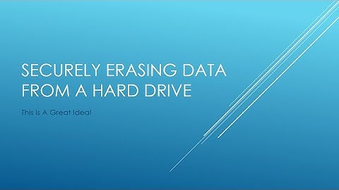 Securely wipe a hard drive using the CBL Data Shredder