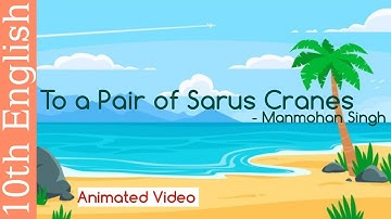 To a Pair of Sarus Cranes of 10th std English subject of Karnataka board