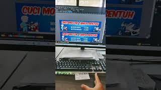 Desain Banner Cuci Motor
