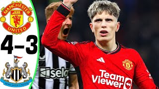 Manchester United vs Newcastle 4-3 - All Goals and Highlights - 2024 🔥 GARNACHO