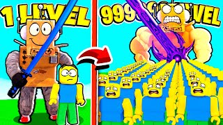 ПОБЕДИЛ САМУЮ БОЛЬШУЮ В МИРЕ АРМИЮ НУБОВ за 5 МИНУТ! НУБ и ПРО ВИДЕО ROBLOX Noob Slayer Simulator