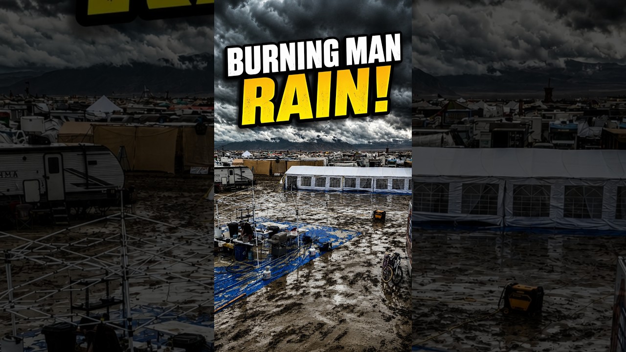 ⁣Raining at burningman 2026!
