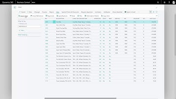Marking from the Search Window - Master Data in Dynamics 365 Business Central