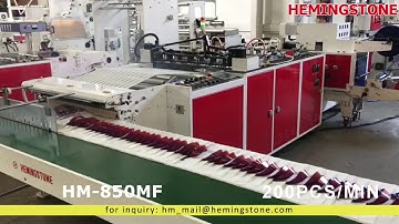 HM-850MF high speed loop handle bag making machine