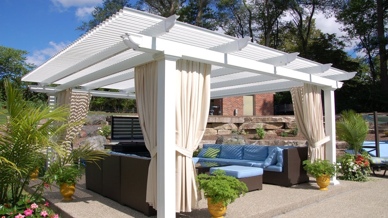 TOP! 80+ BEAUTIFUL WHITE PERGOLA FOR PATIO IDEAS | STYLISH PERGOLA FOR ...