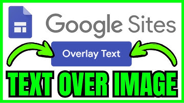 How To PUT TEXT ON TOP OF IMAGE In Google Sites (QUICK & EASY) 2025
