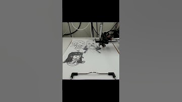 XY Plotter - More Practice with Friends - Day 7 #shorts #video #techshorts #edushorts #art