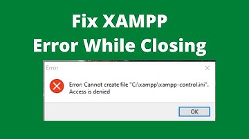 Xampp Error When Quit | 100% Fixed|