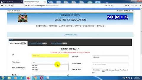 HOW TO GENERATE UPI NUMBERS ON NEMIS