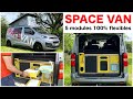 Space van lamnagement 100 flexible de my kit van