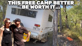 RISKING CARAVAN DAMAGE for an incredible FREE camp outside Denmark Western Australia
